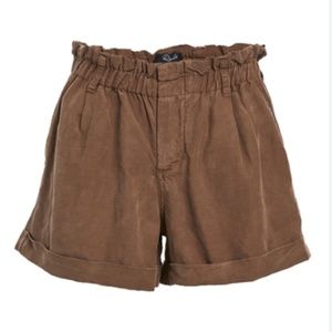 RAILS   Monty Linen Shorts In Brown (size small)